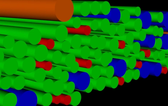 Cylinder segmentation of the reconstructed timber stack point cloud